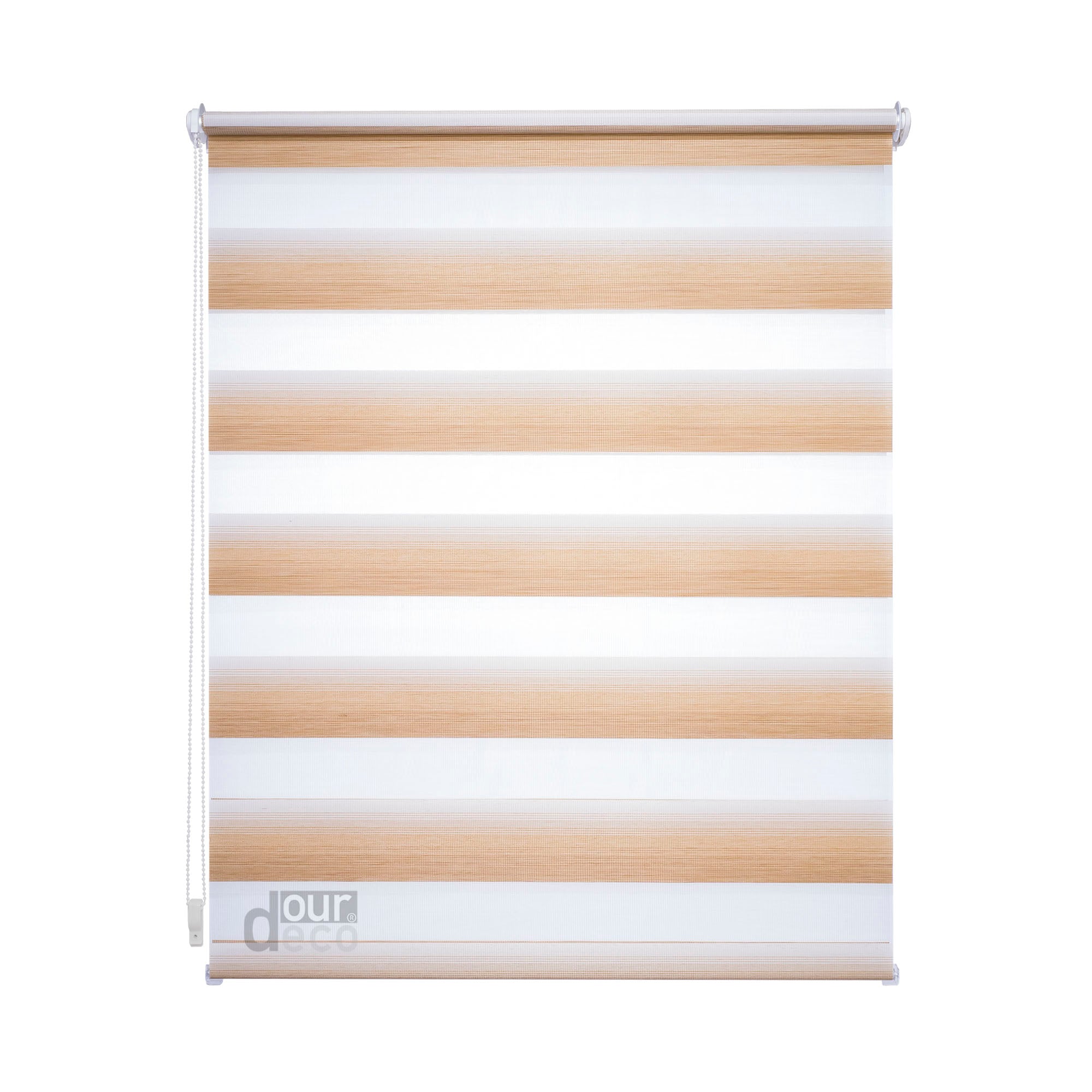 ourdeco® Doppel-Rollo Streifen und Farbverlauf, Duo-Rollo, lichtdurchlässig, blickdicht, Montage ohne Bohren, verschiedene Größen